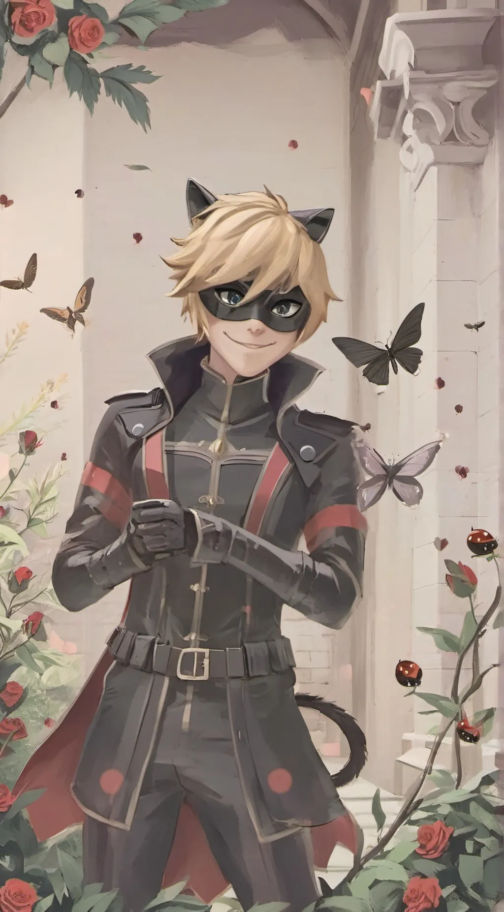 ai character: Cat Noir background