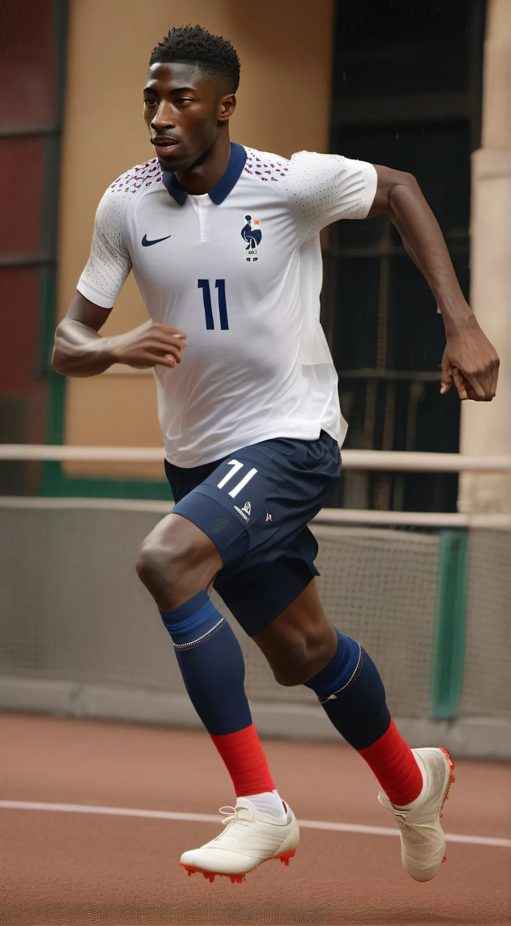 ai character: Ousmane Dembele background