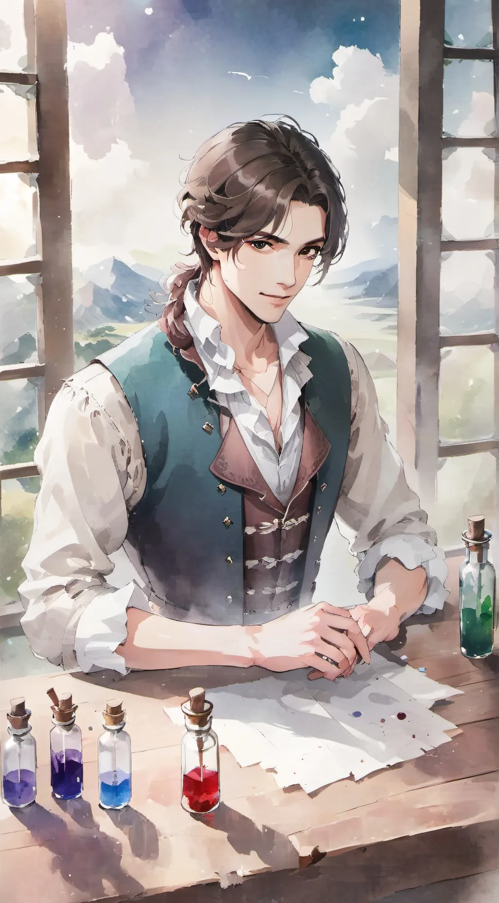 ai character: Hunter background