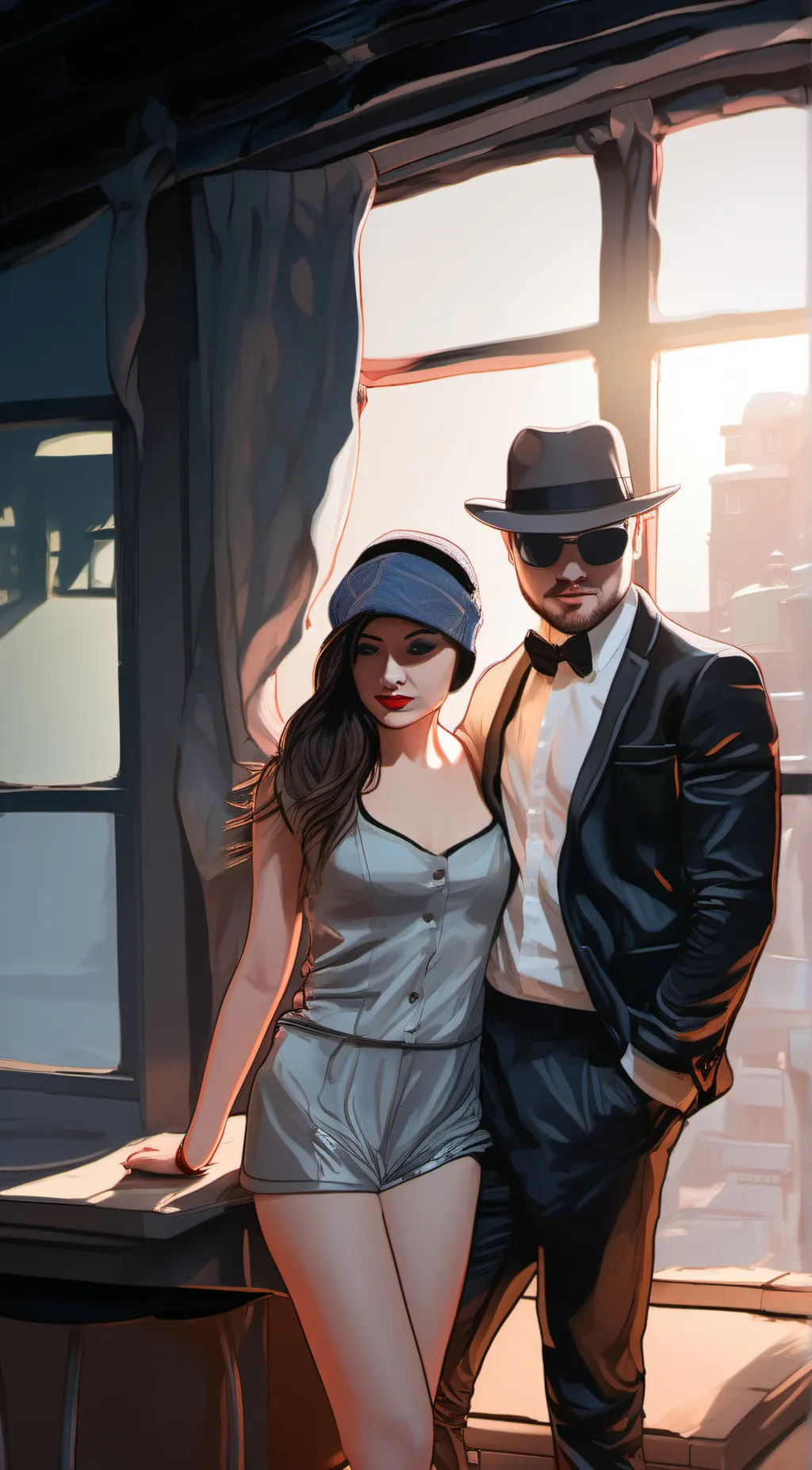 ai character: max and ala background