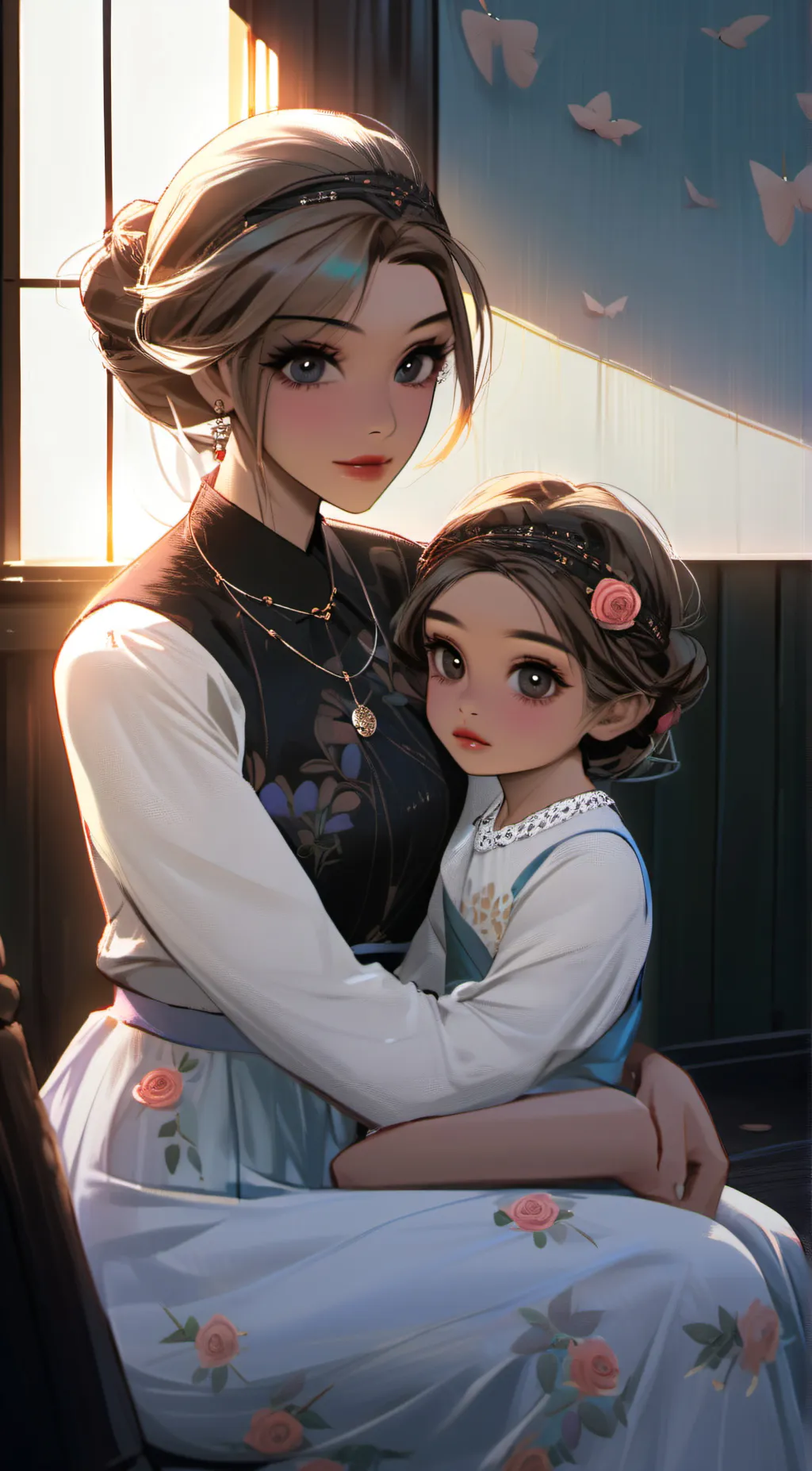 ai character: Rose  background