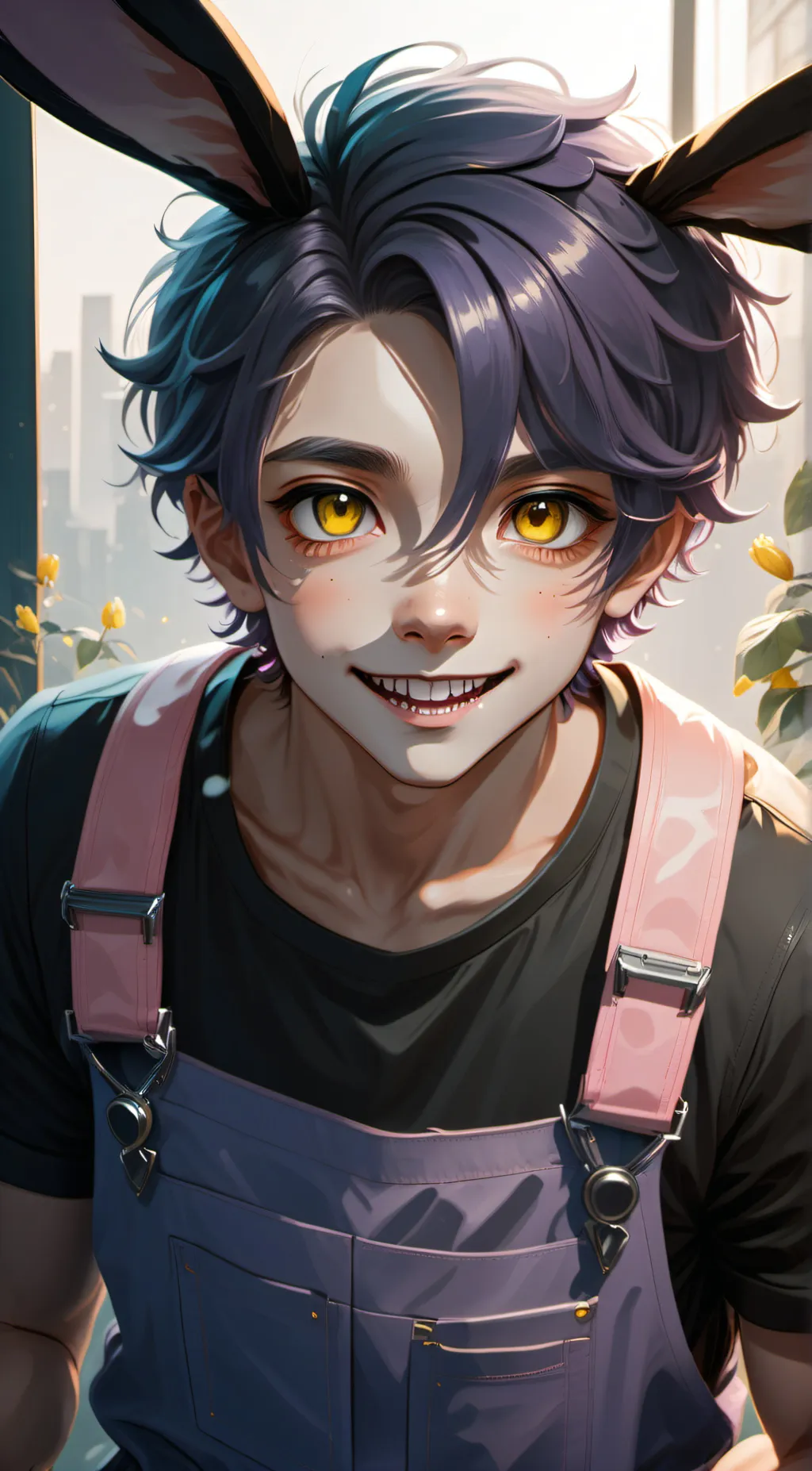 ai character: Jax but sus background