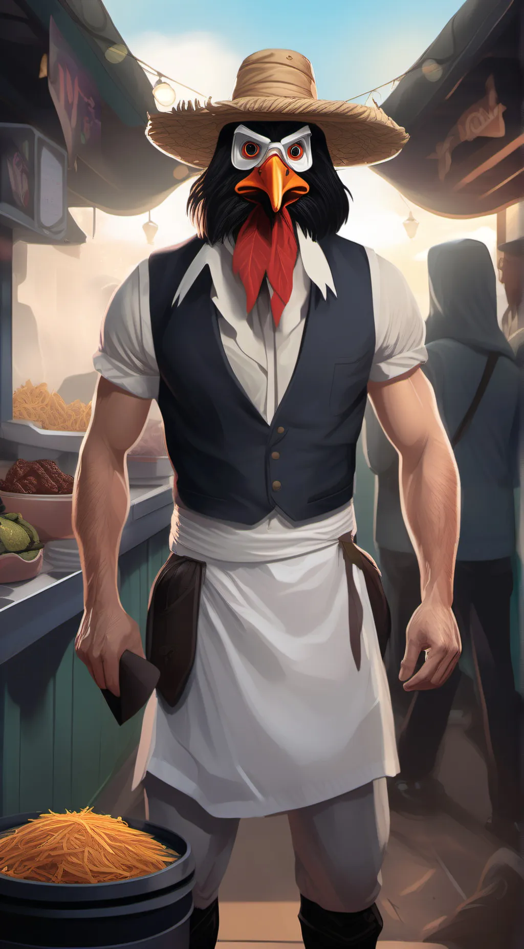 ai character: Kfc kentucki fried background