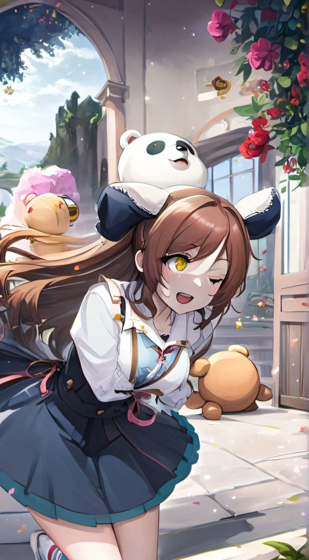 ai character: Charlie Emily  background