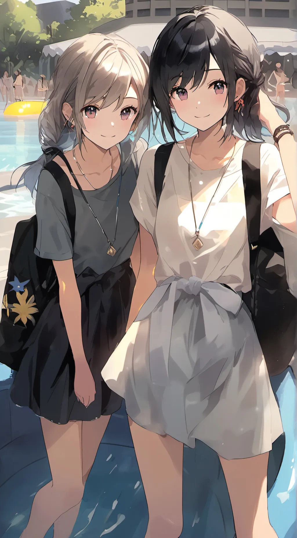 ai character: Emily and Sarah background