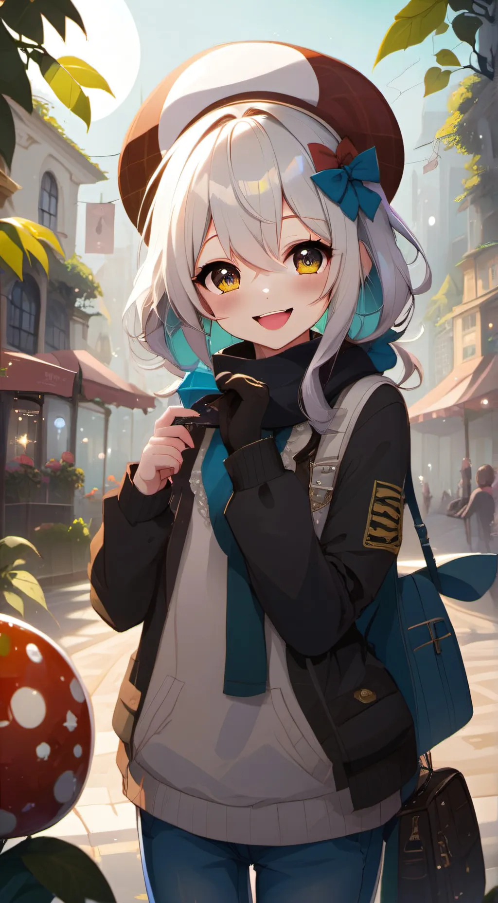 ai character: sapphire background