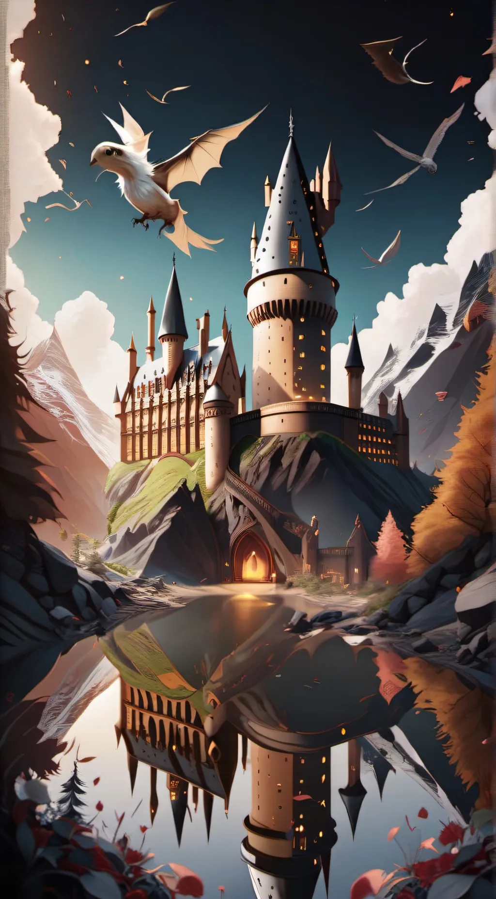 ai character: Hogwarts group background