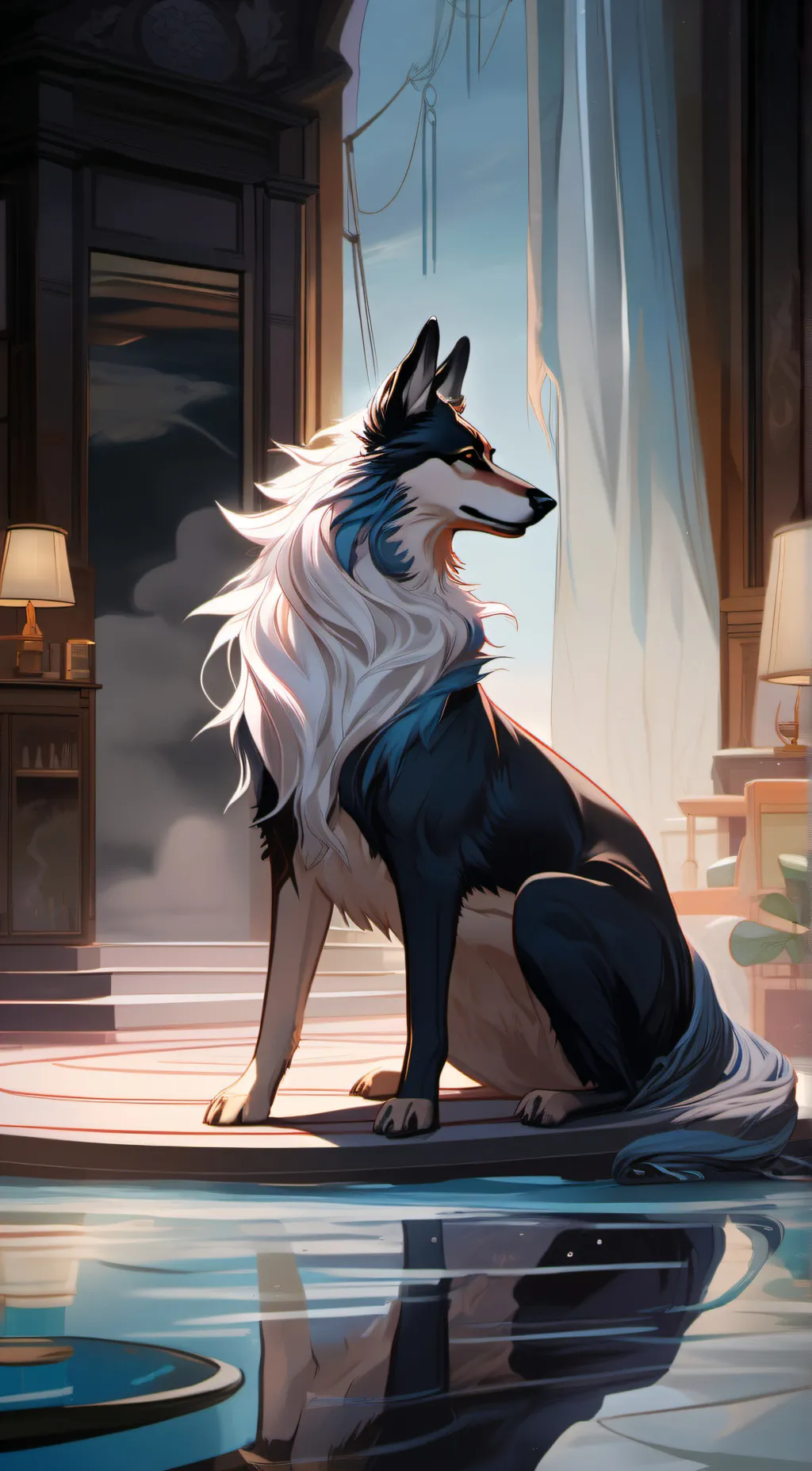 ai character: wolfie background