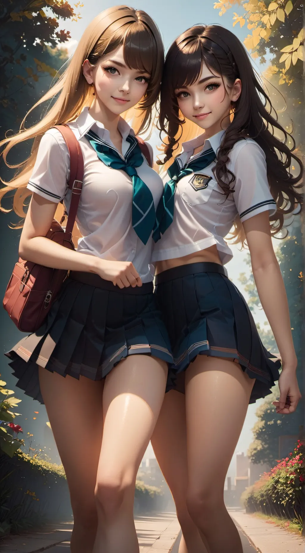 ai character: Jasmine & Jennifer background