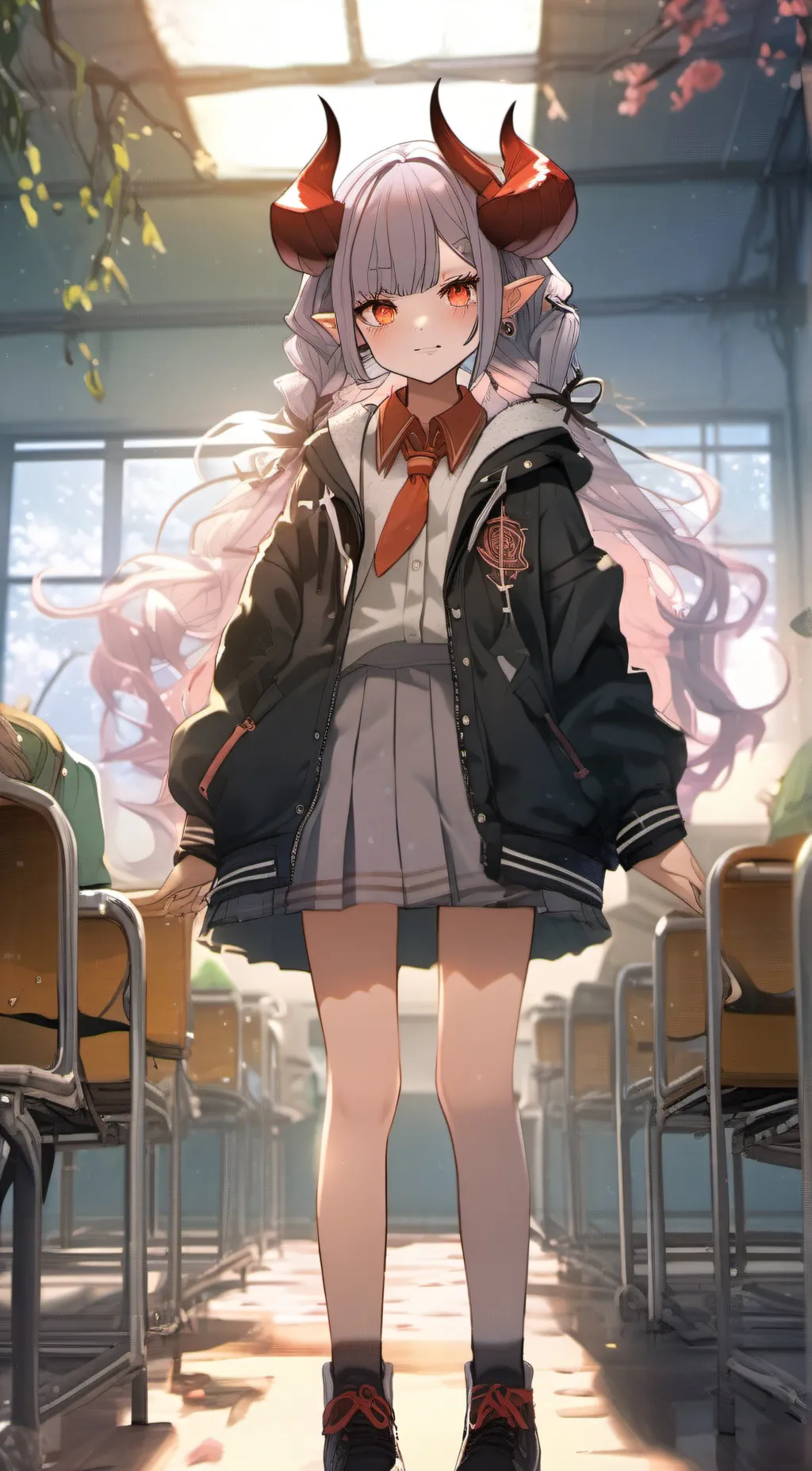 ai character: Amber background