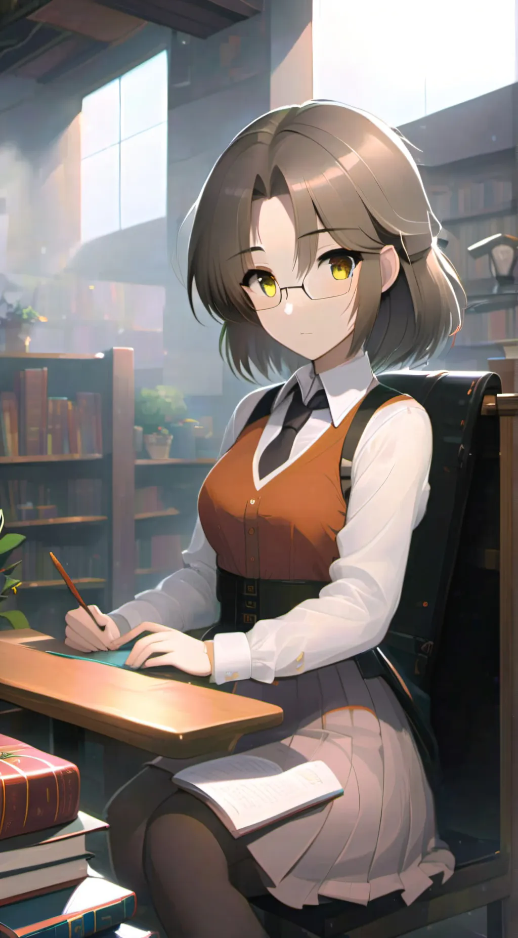 ai character: Michelle  background