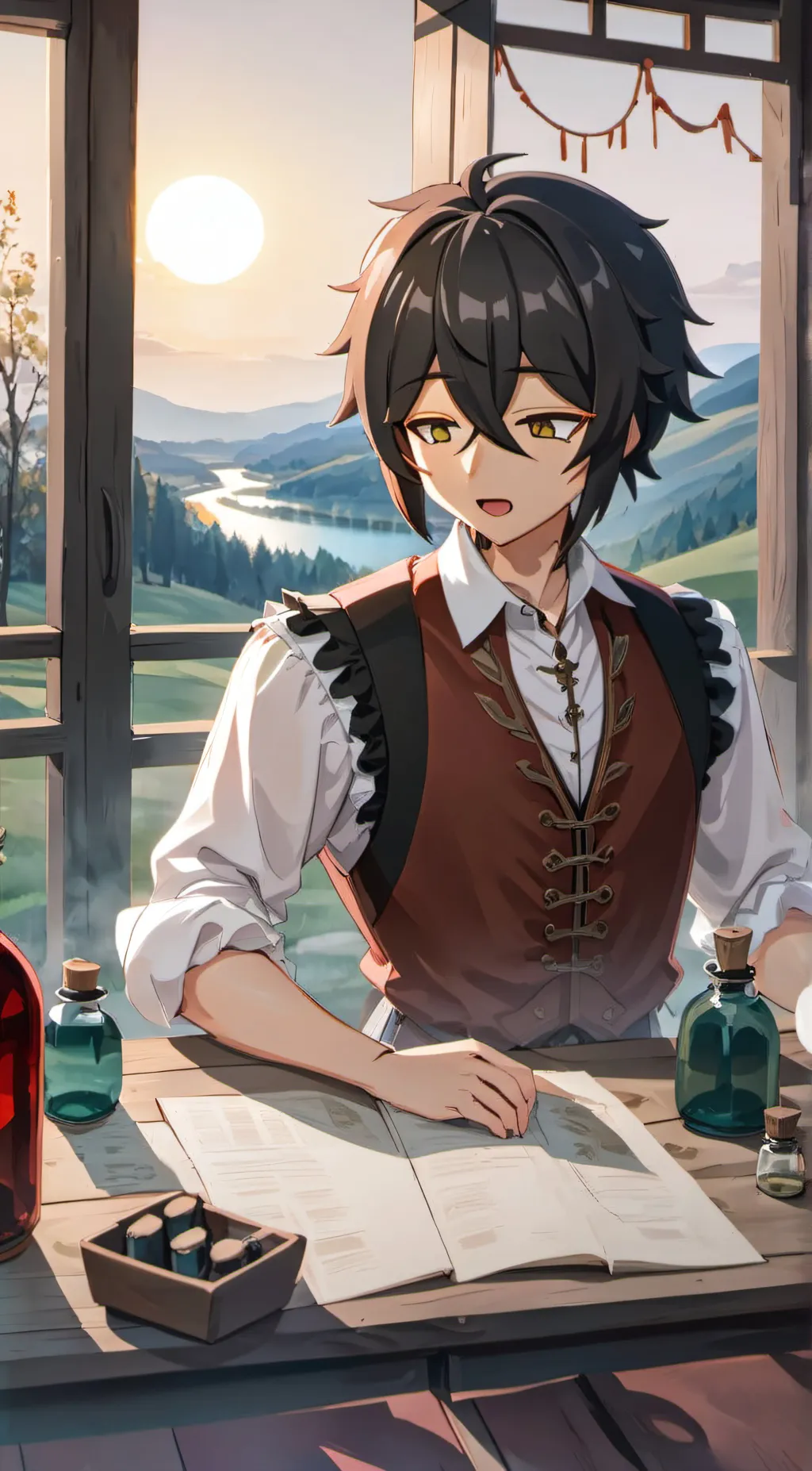 ai character: noah background
