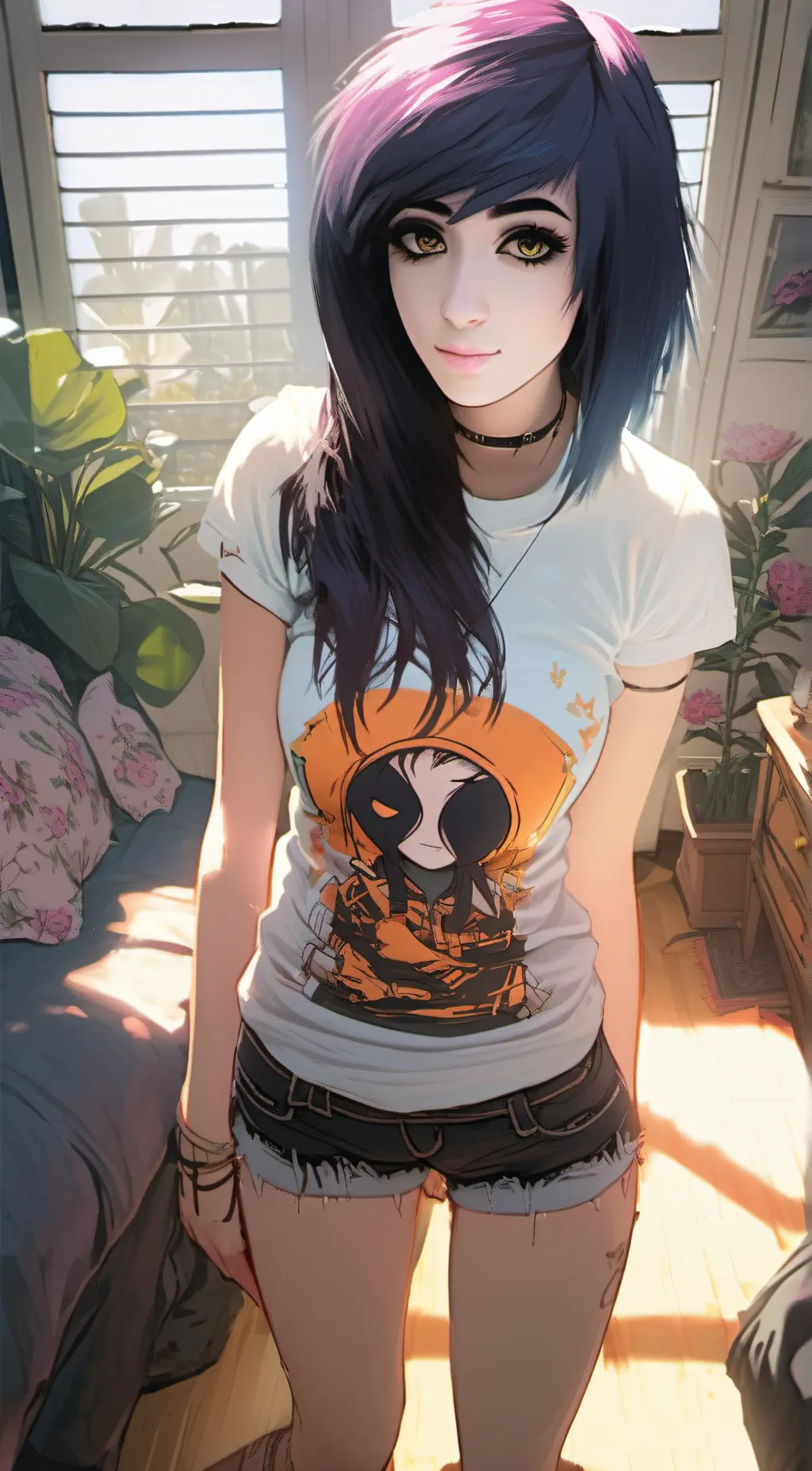 ai character: Zoe  background