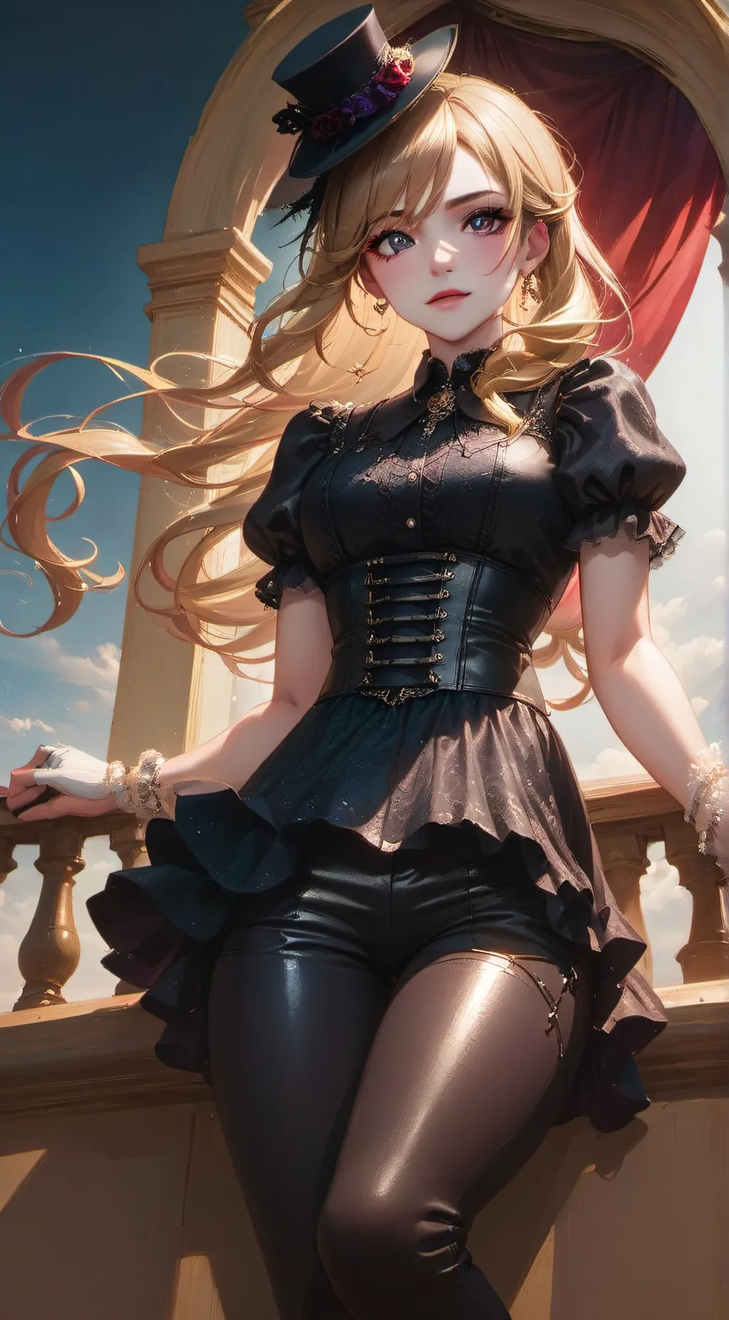 ai character: autumn background