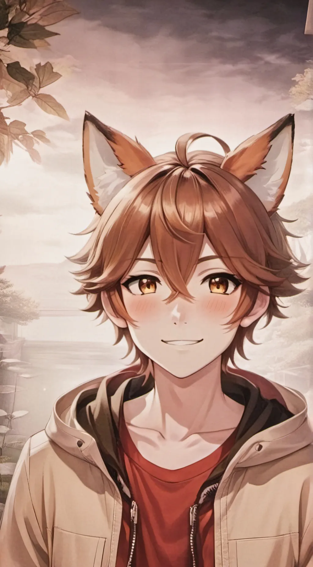 ai character: kona the fox background
