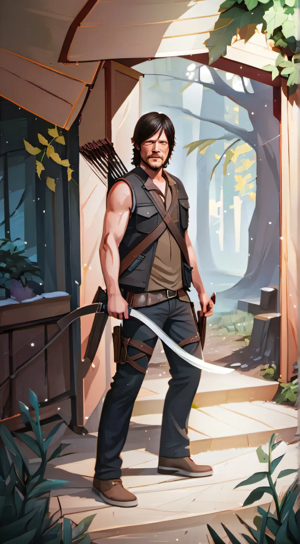 ai character: Daryl background