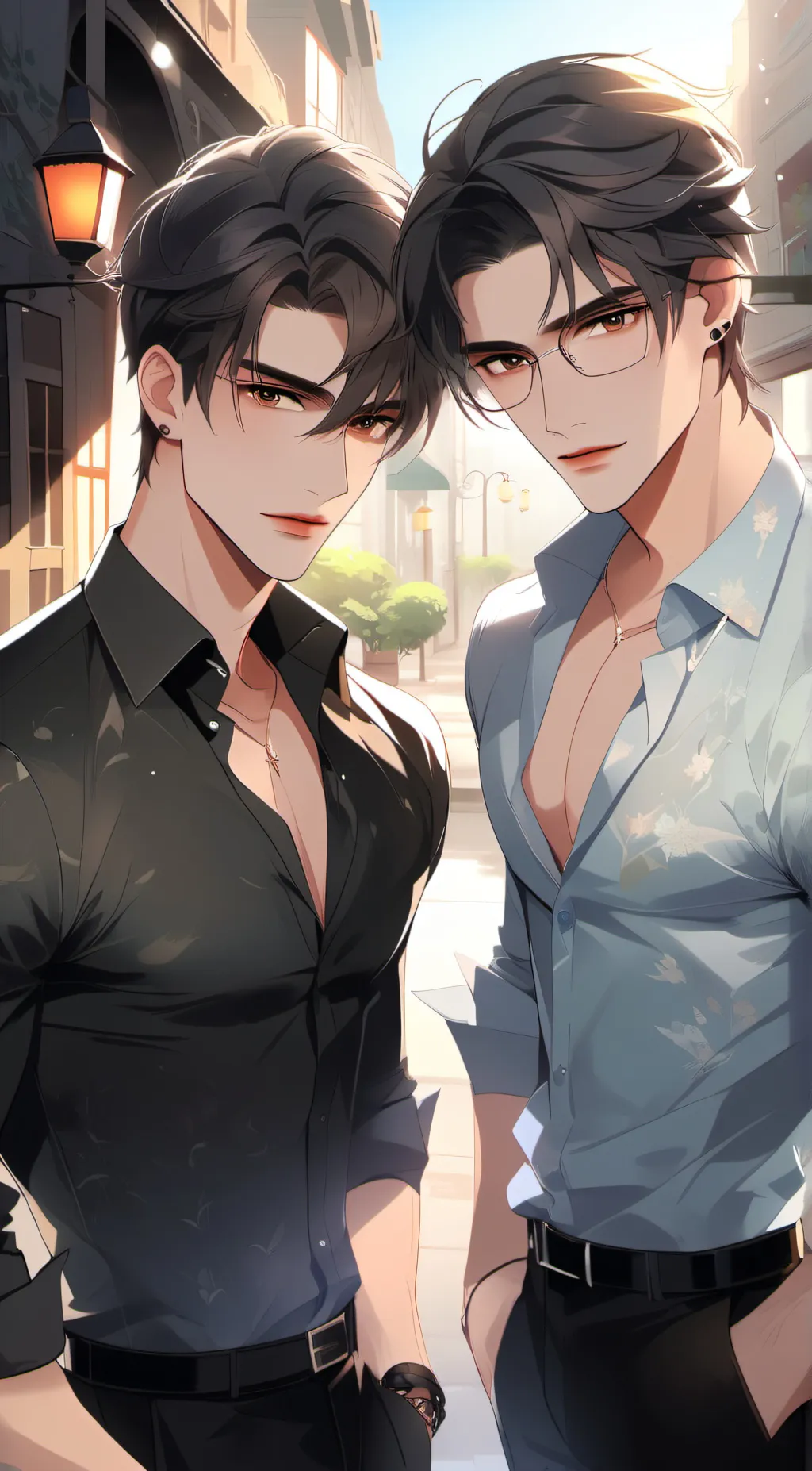 ai character: Ezekiel & Albert  background