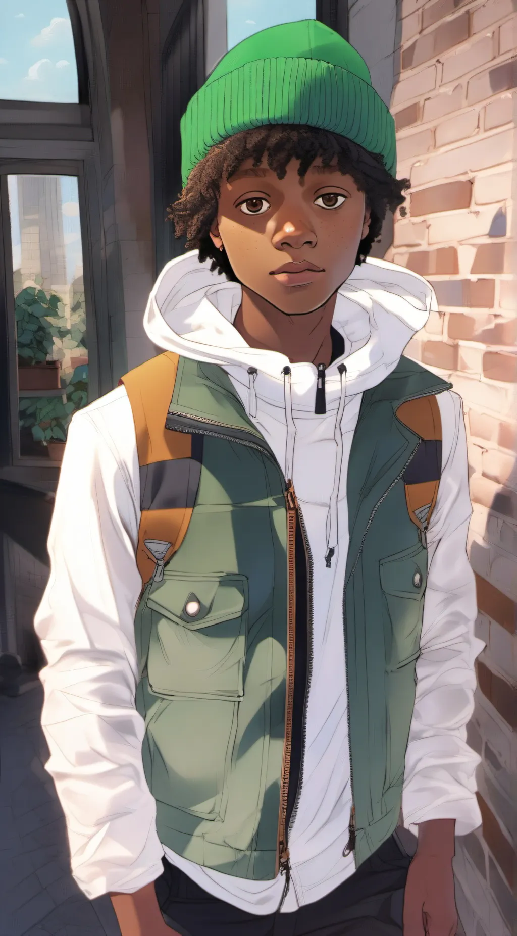 ai character: queeniece  background