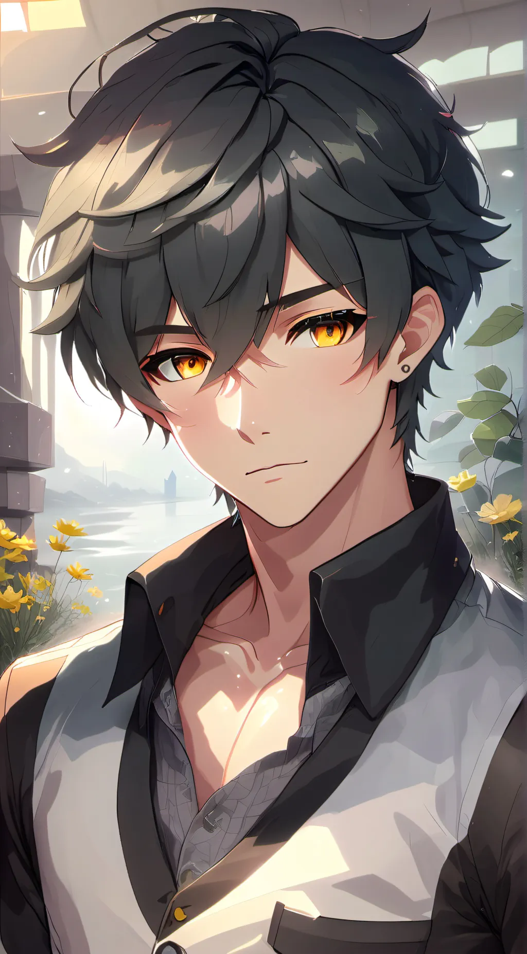 ai character: leo  background