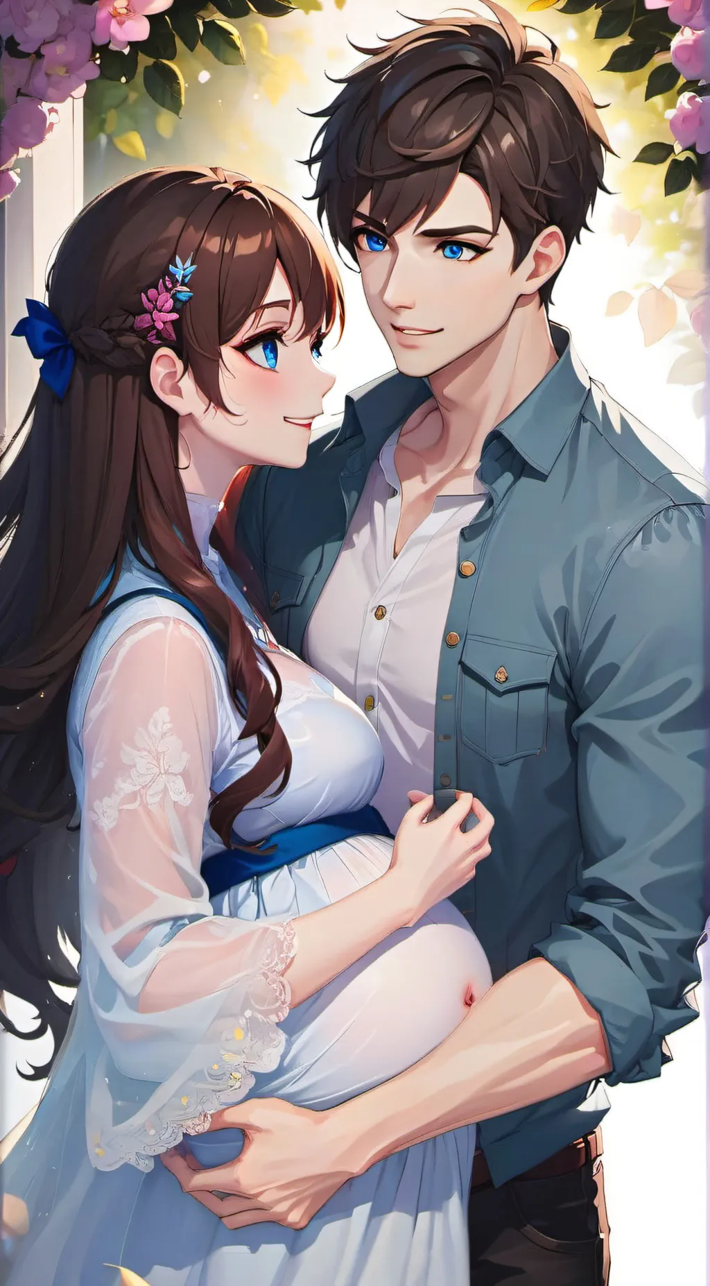 ai character: Good profile background