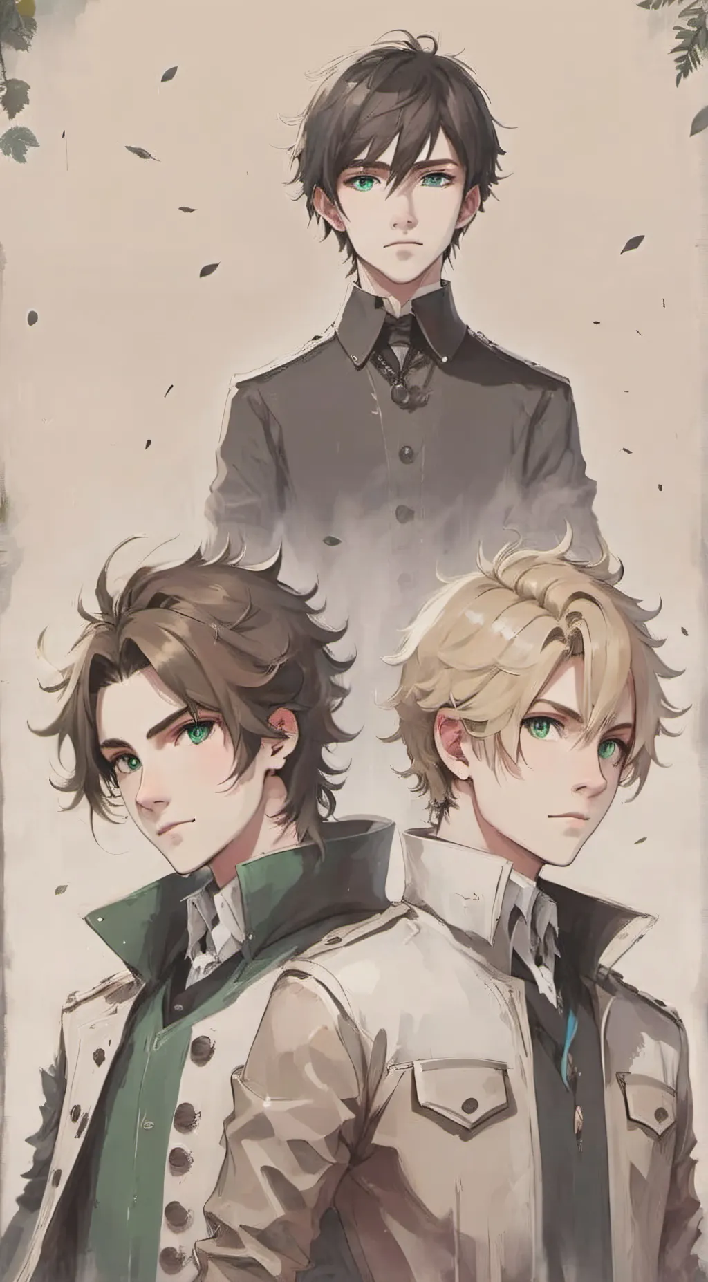 ai character: Evan, Shilo, Felix background