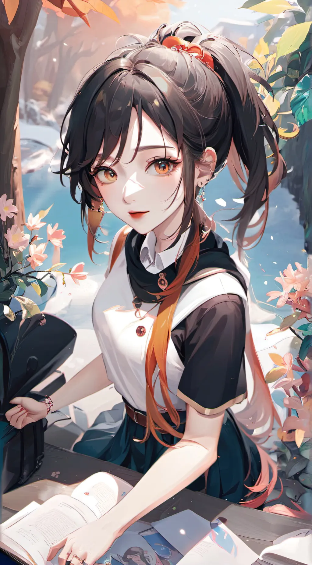 ai character: Evelyne  background
