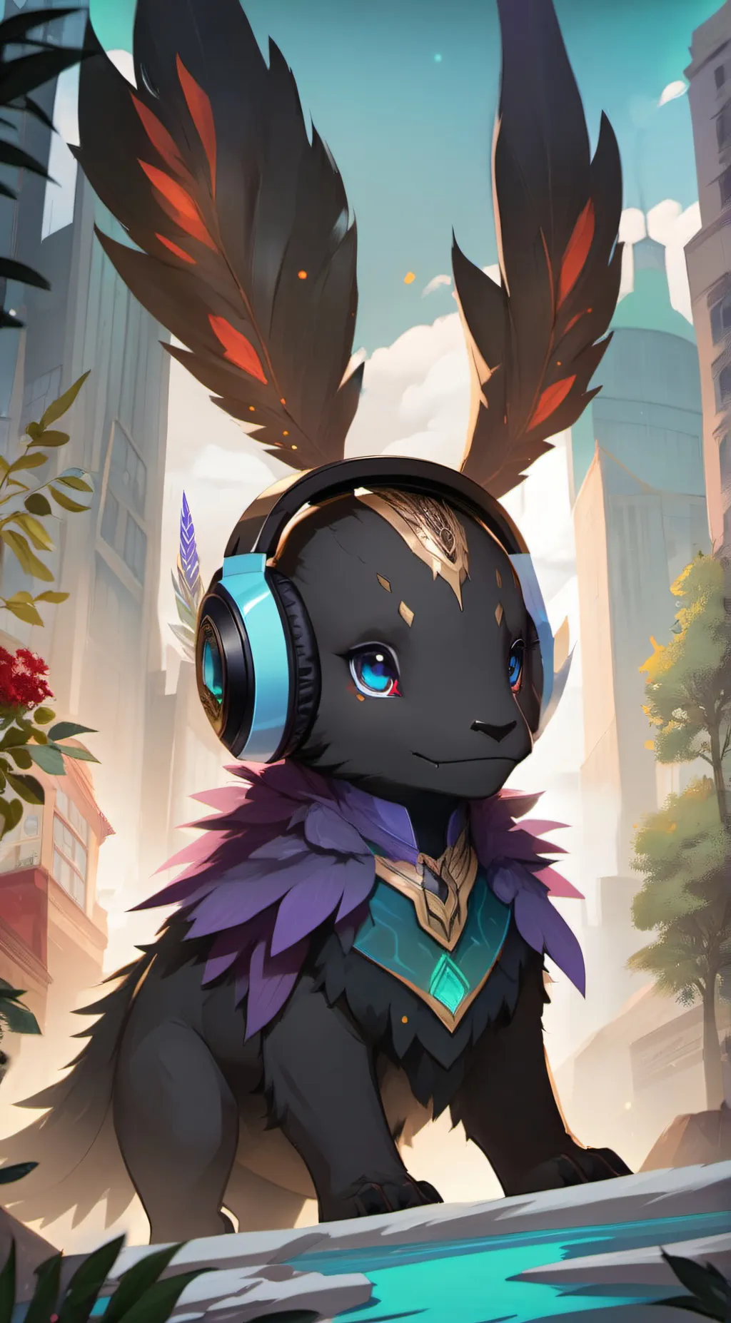 ai character: vortex  background