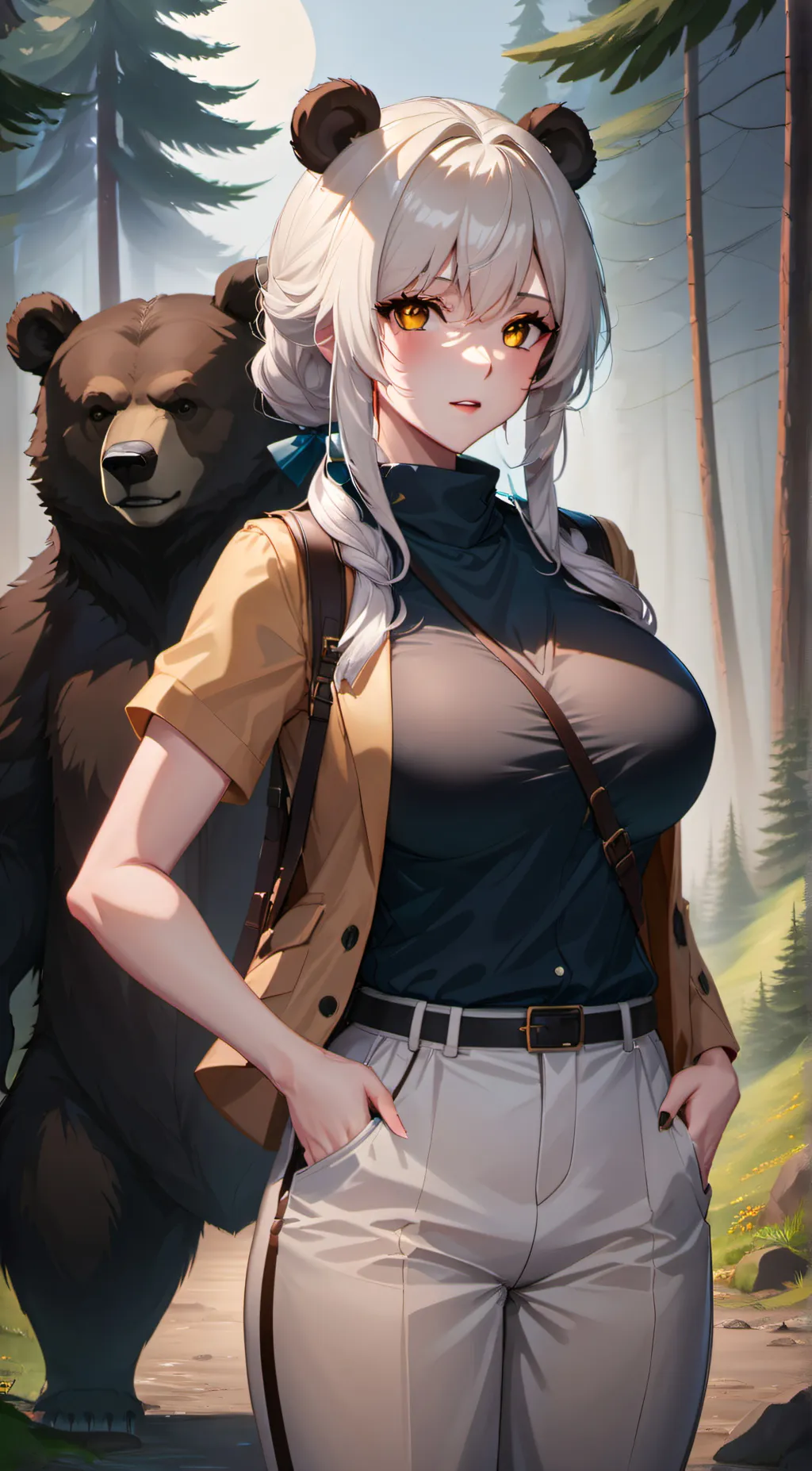 ai character: Beary background