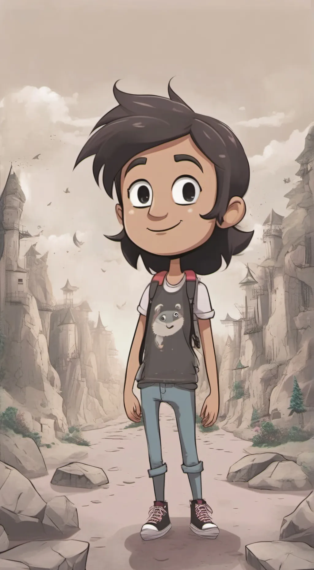 ai character: LUZ  background