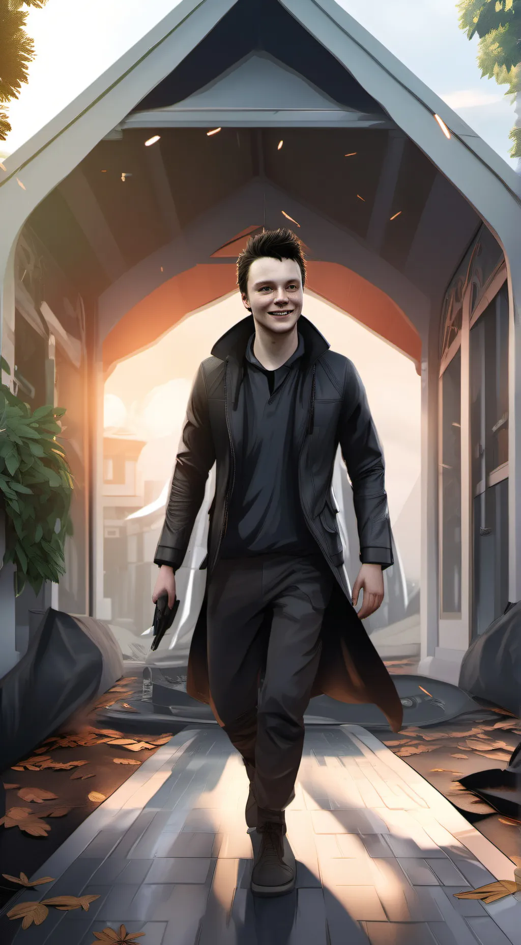 ai character: Micky milavich  background