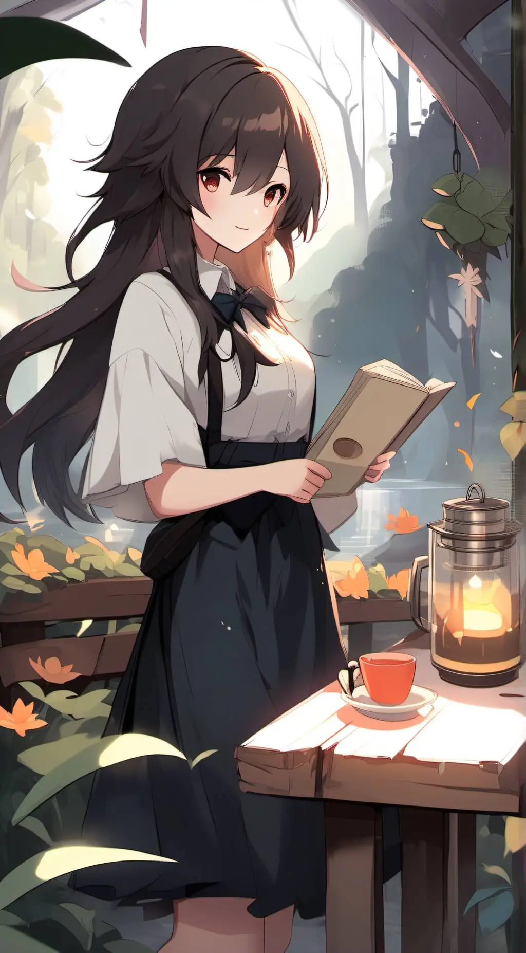 ai character: Azlina a background