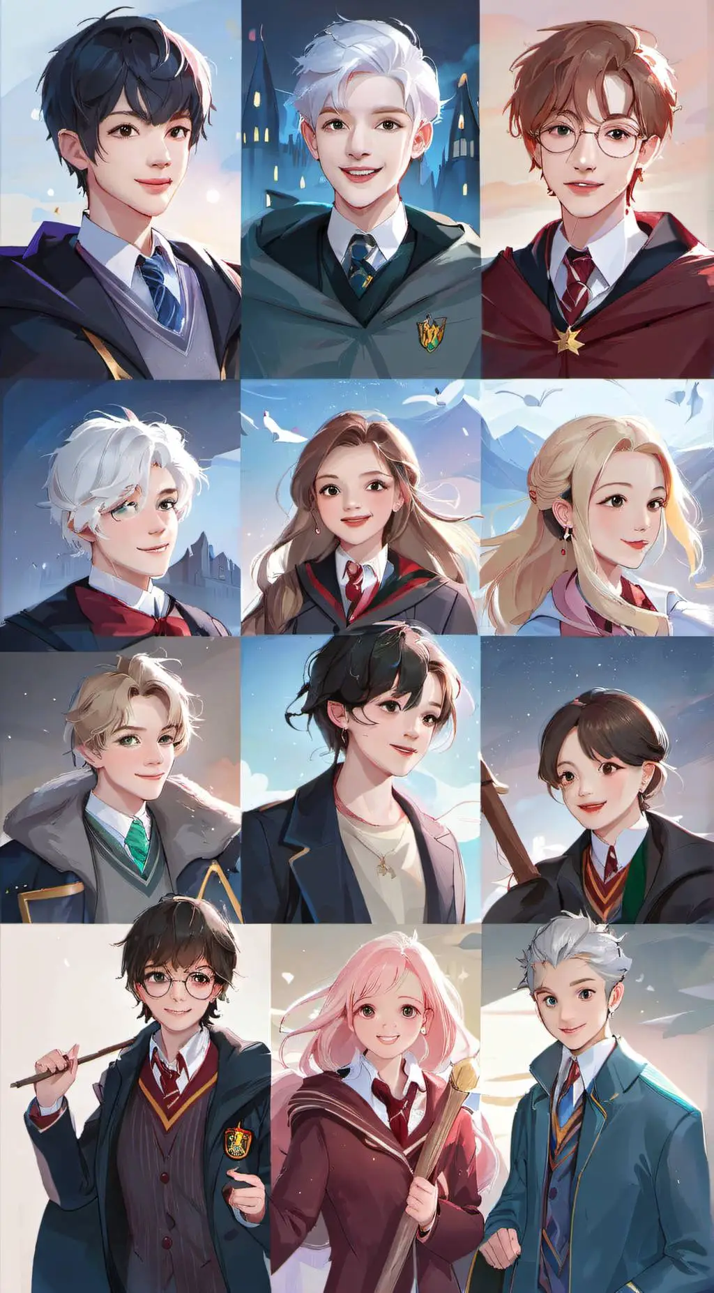 ai character: hogwarts background