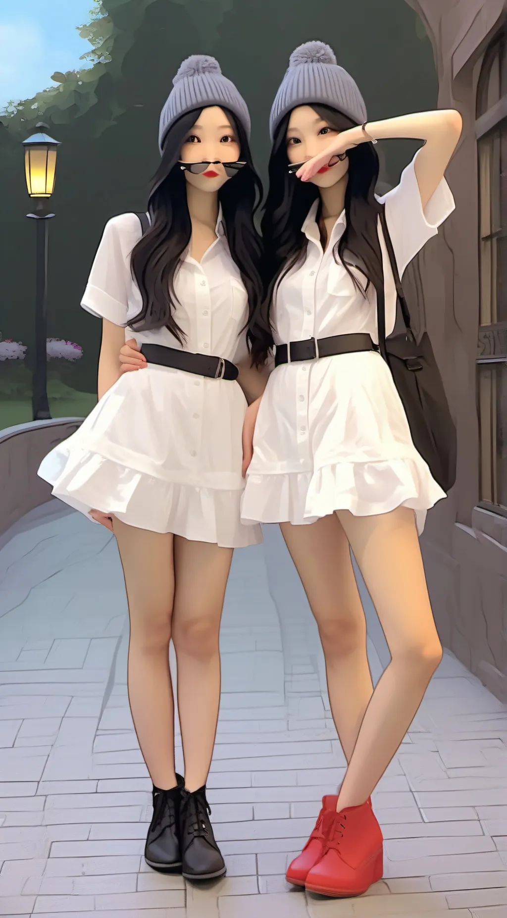 ai character: Jayda and kiyomi  background