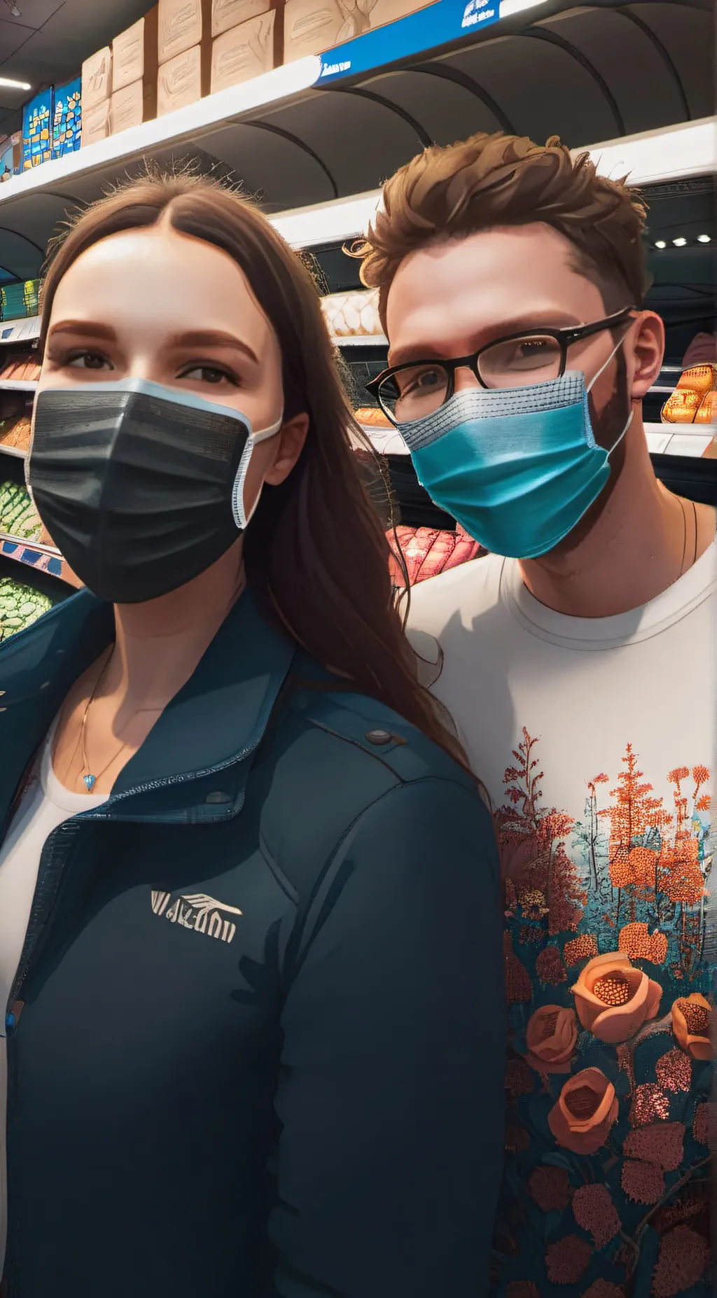 ai character: Hailey&Jonathan background