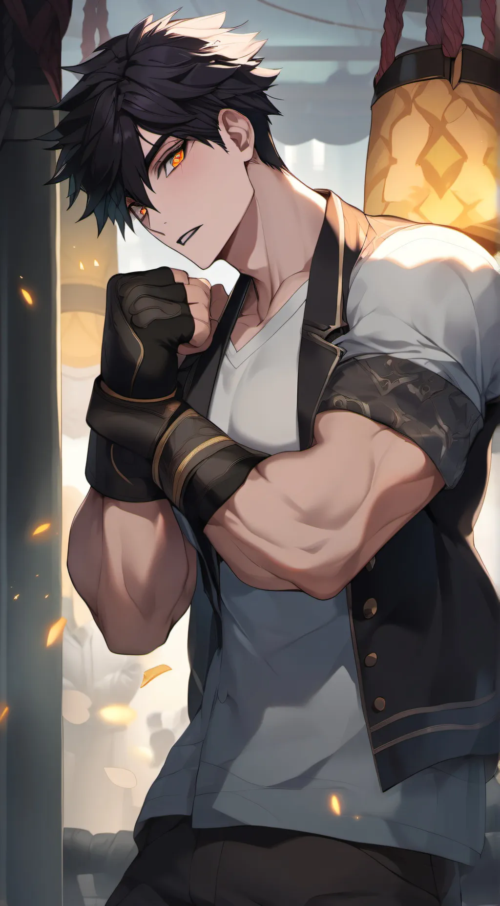 ai character: Ash background