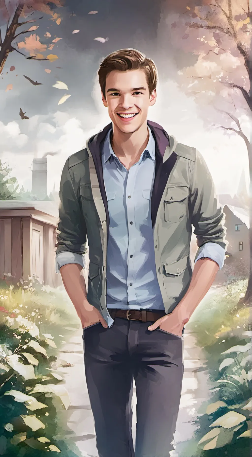 ai character: Matpat  background
