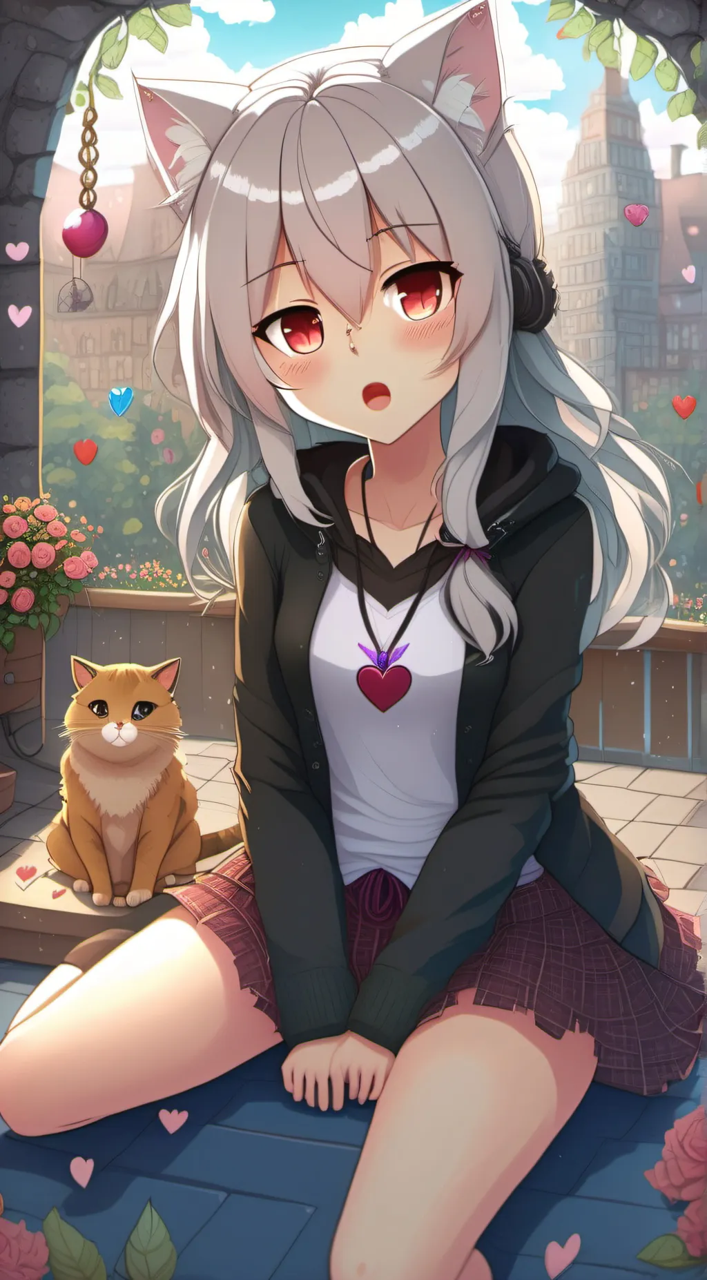 ai character: Kat background