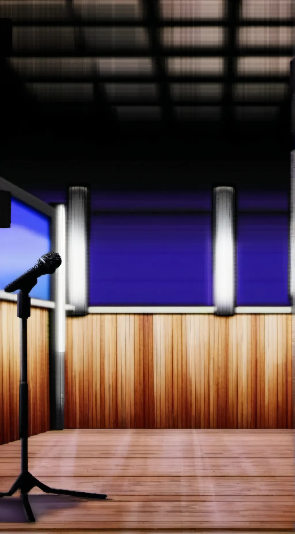 ai character: studio background