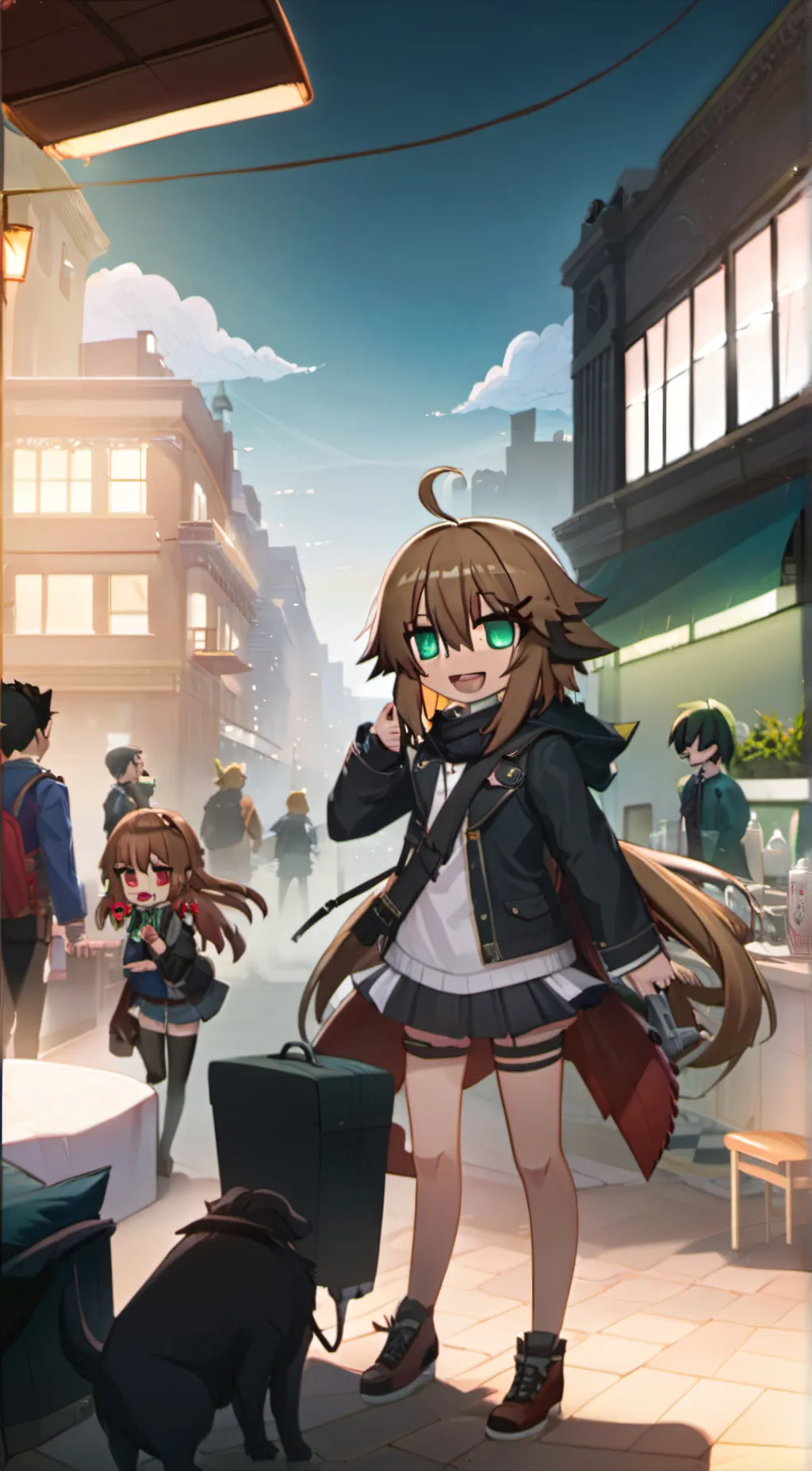 ai character: Charlie and maya background