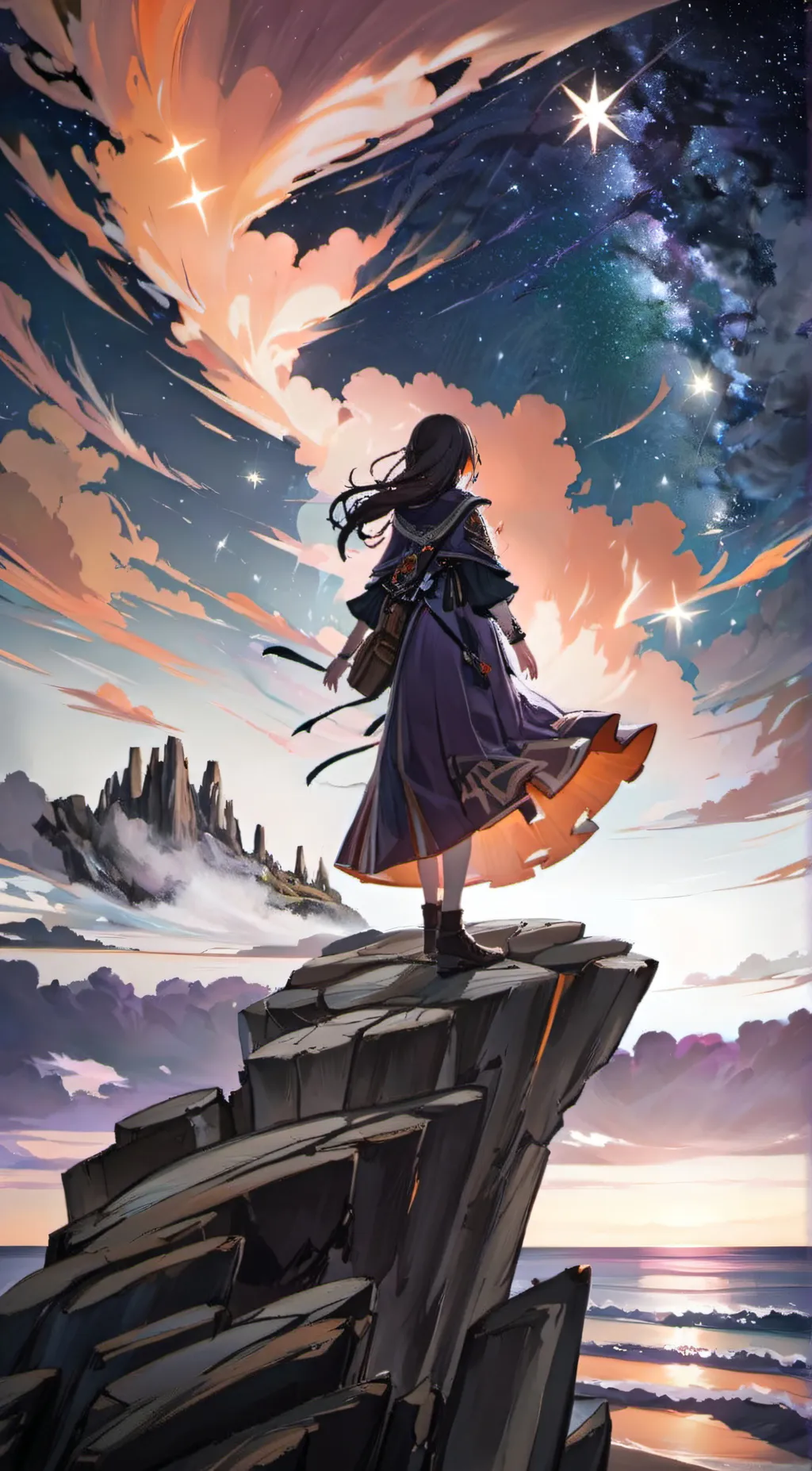 ai character: Aurora background