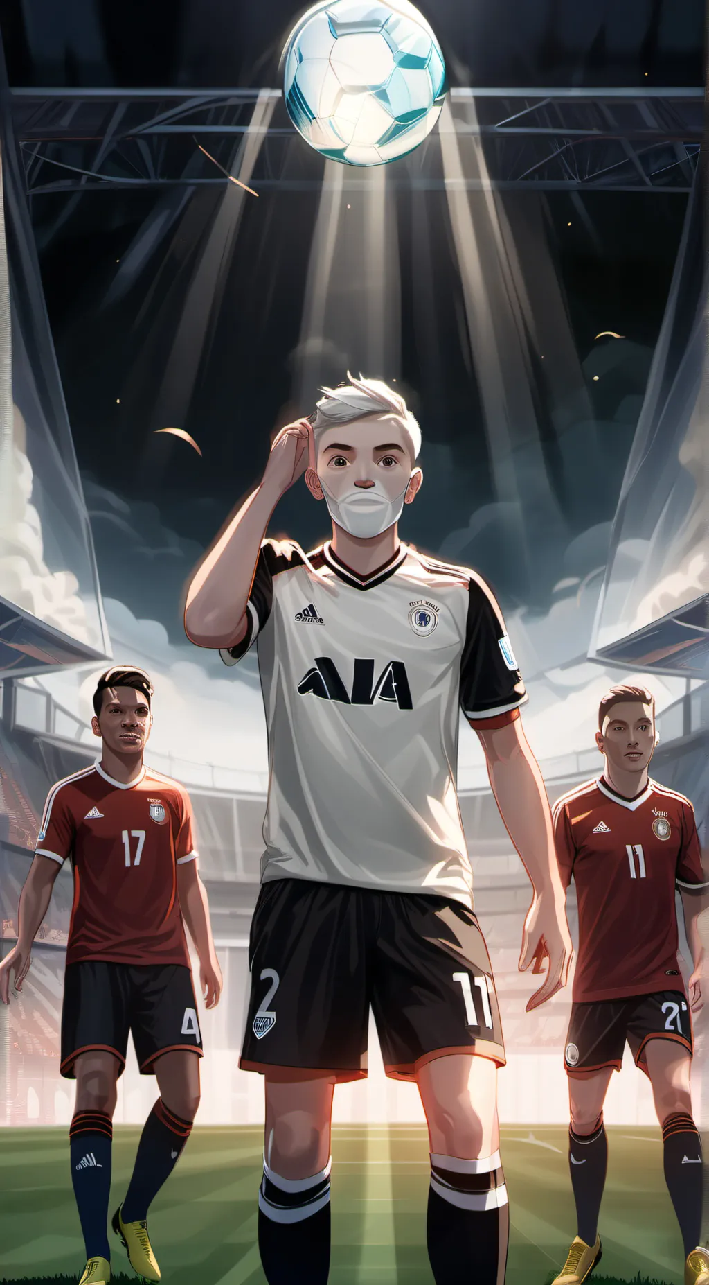 ai character: Soccer quiz background