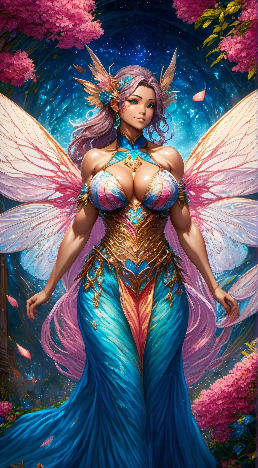 ai character: Aurora Fairy  background