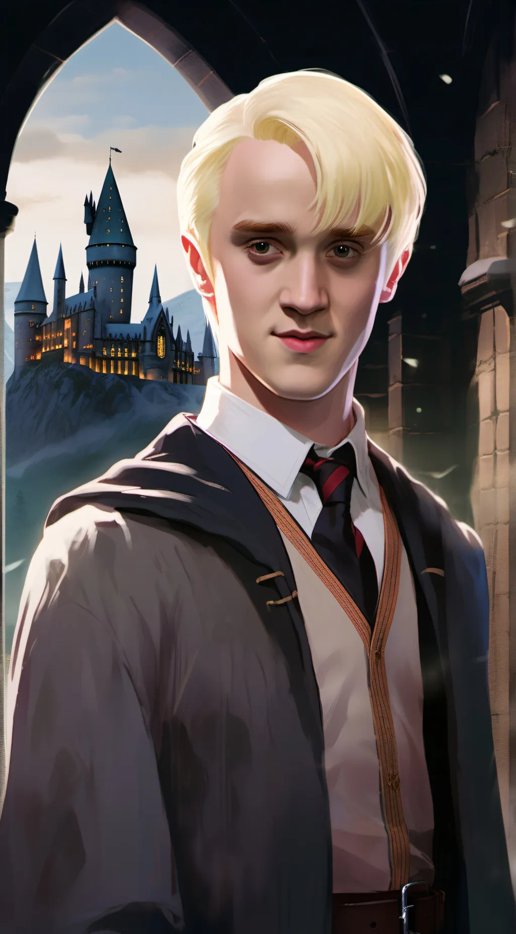 ai character: Draco Malfoy  background