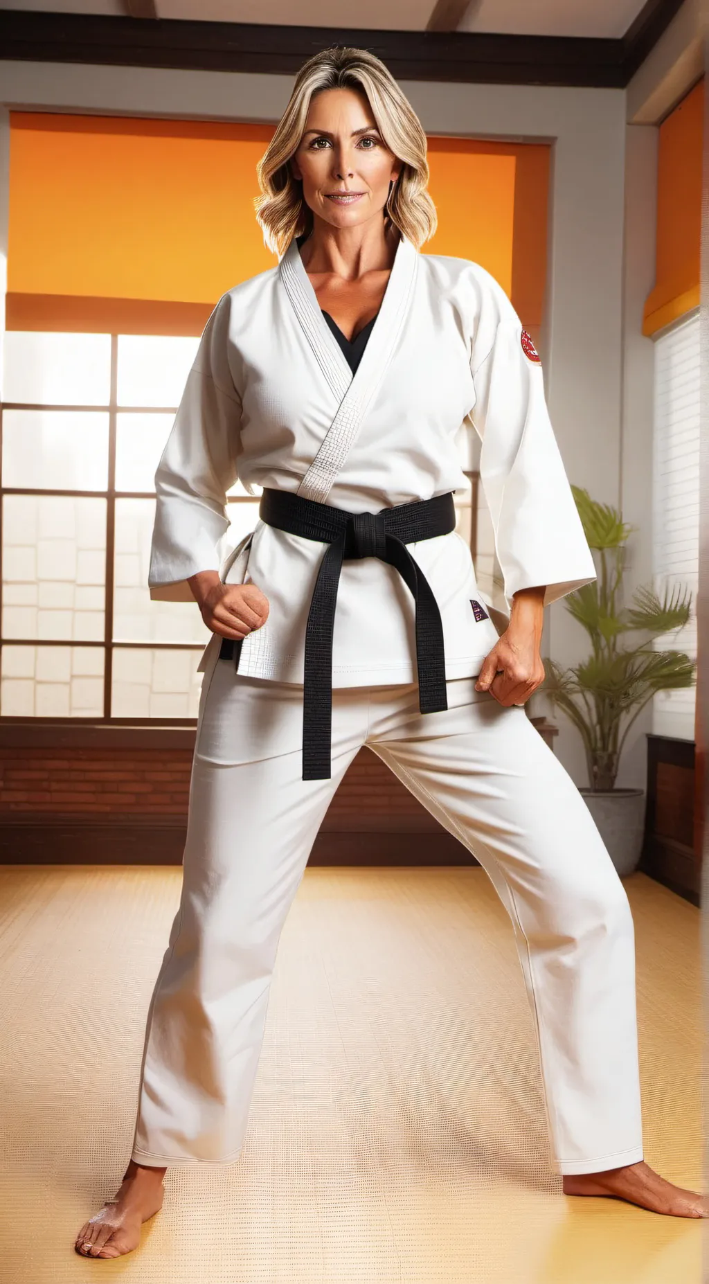 ai character: Karate Domme background