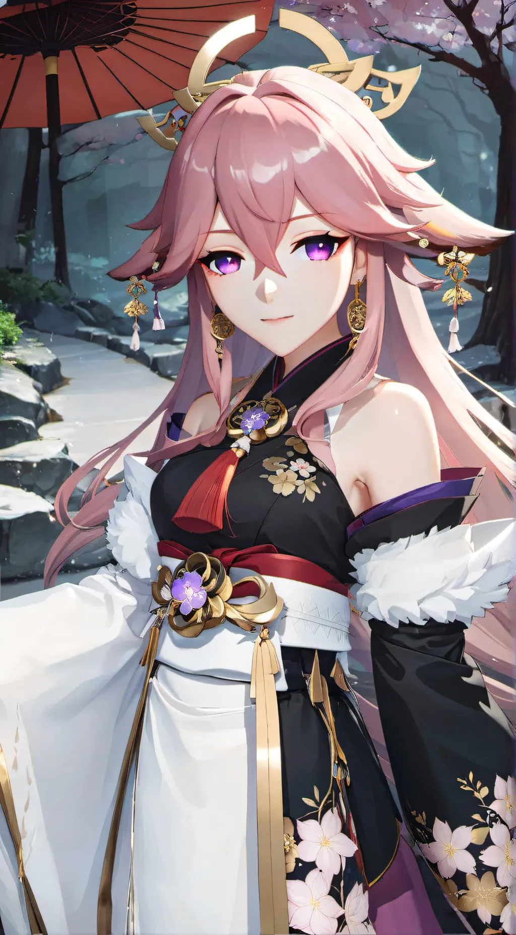 ai character: ❤️Yae miko❤️ background