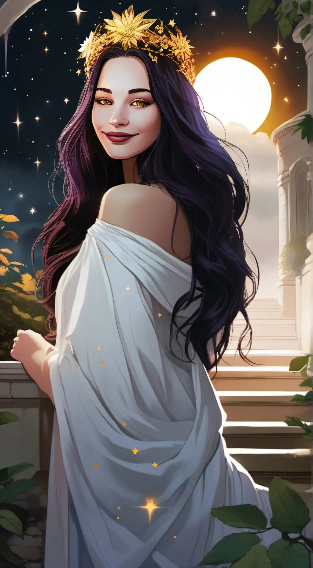 ai character: -The Midnight Sun- background
