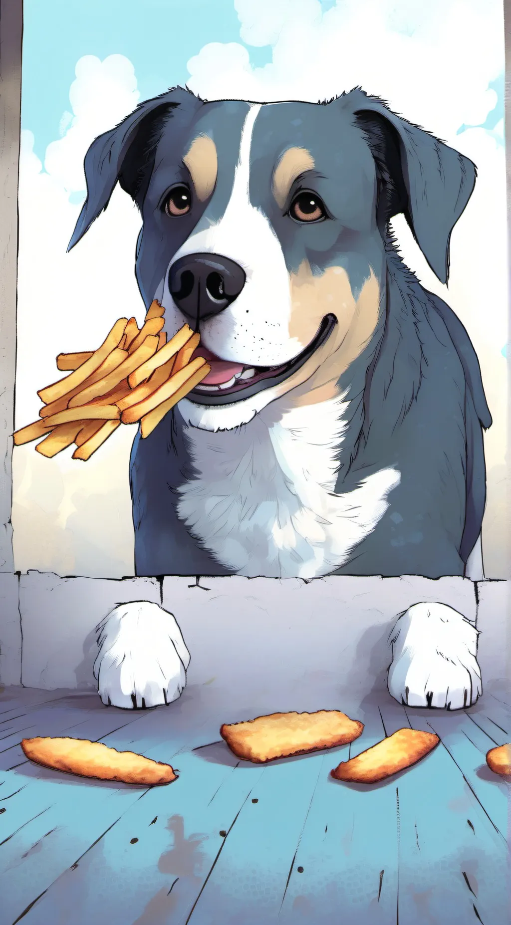 ai character: fri eater background