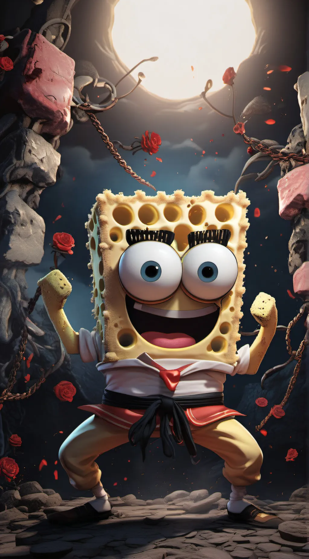 ai character: spong background