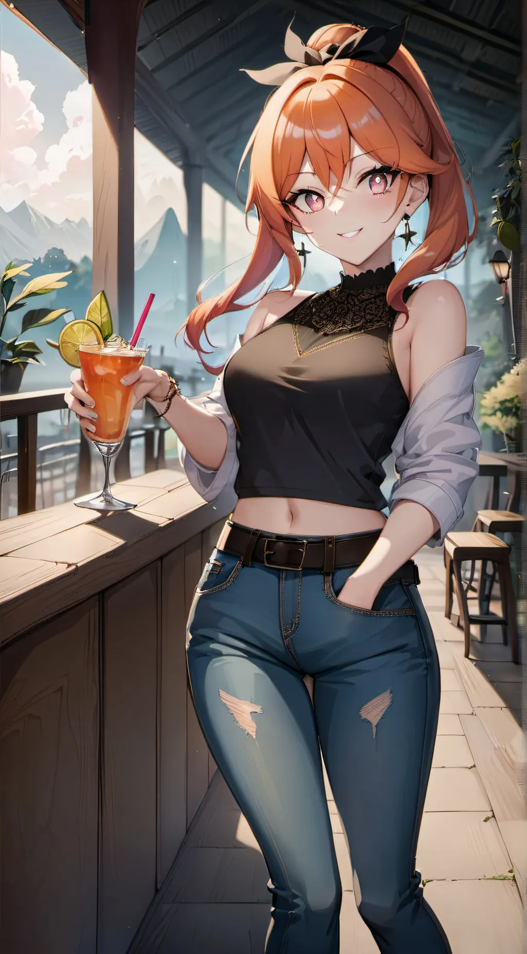 ai character: summer  background