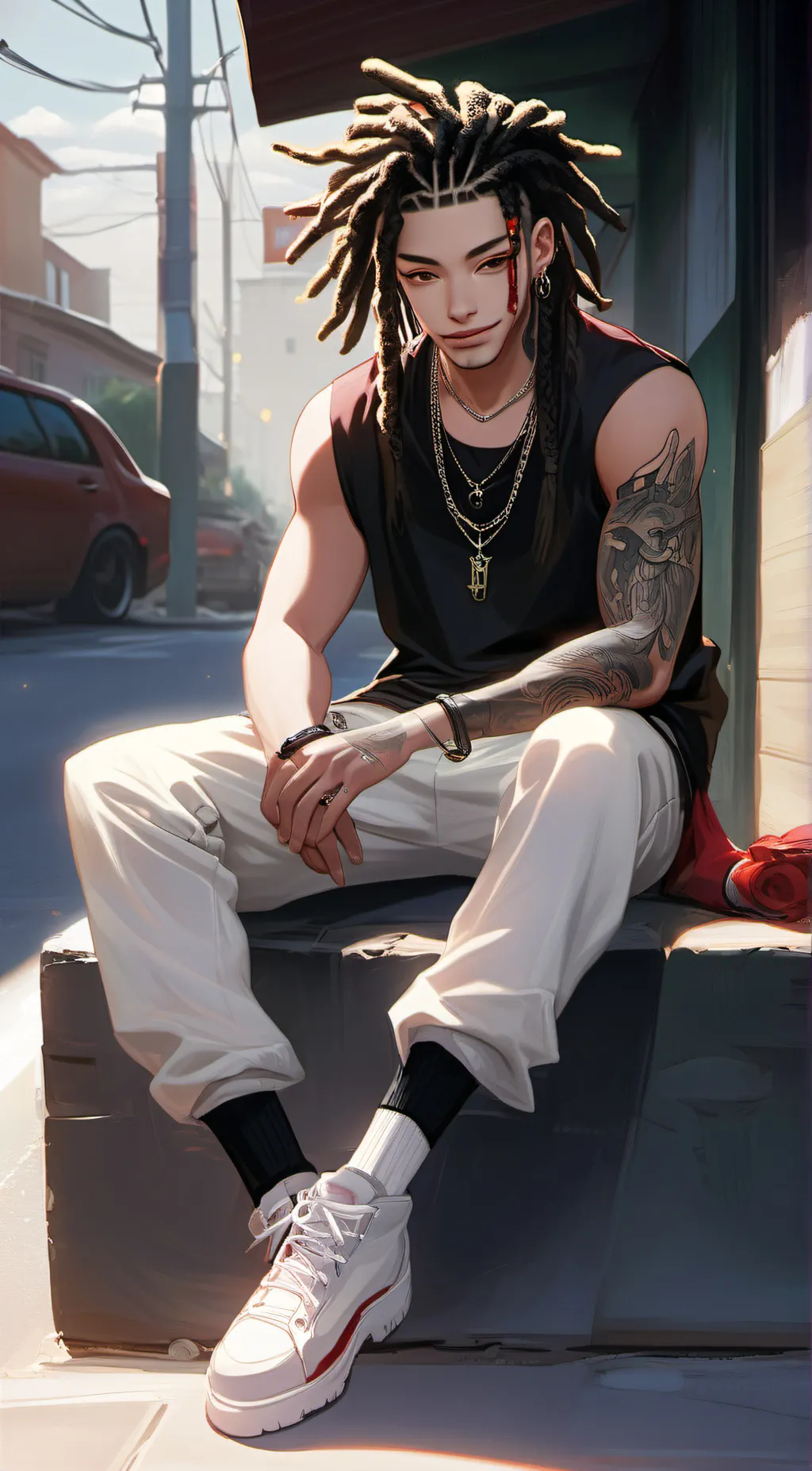 ai character: Freaky g background